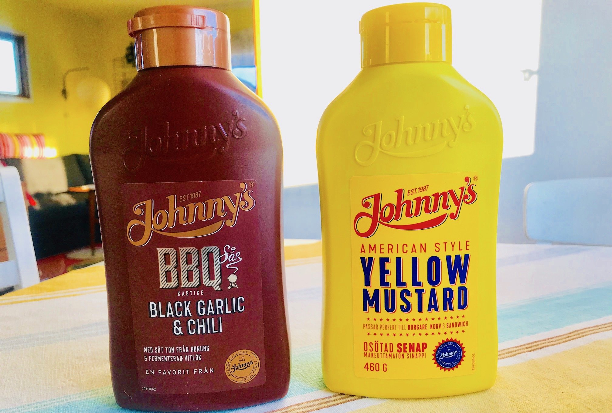 Test Nyheter från Johnny s Yellow mustard och BBQ black garlic